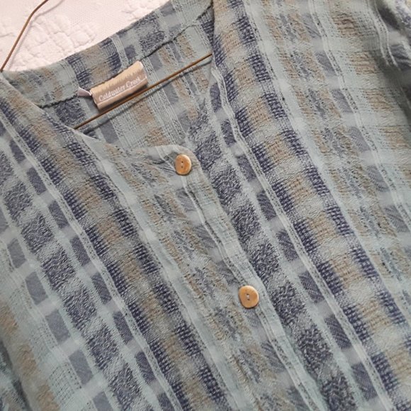 Coldwater Creek highly textured shirt - Picture 4 of 7